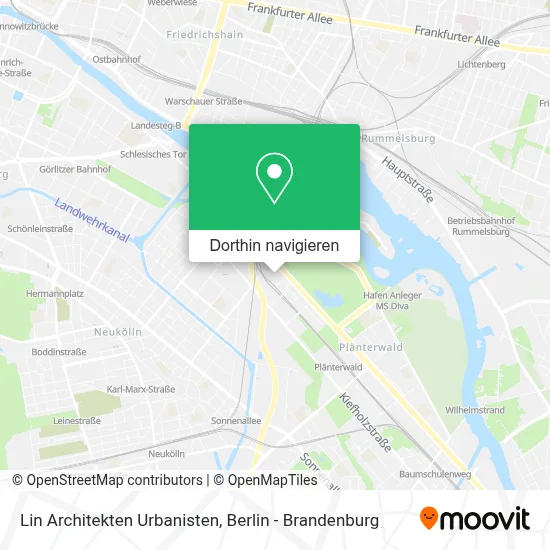 Lin Architekten Urbanisten Karte