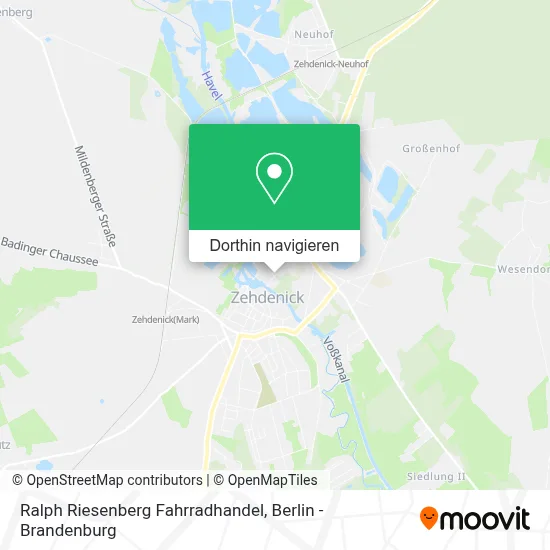 Ralph Riesenberg Fahrradhandel Karte