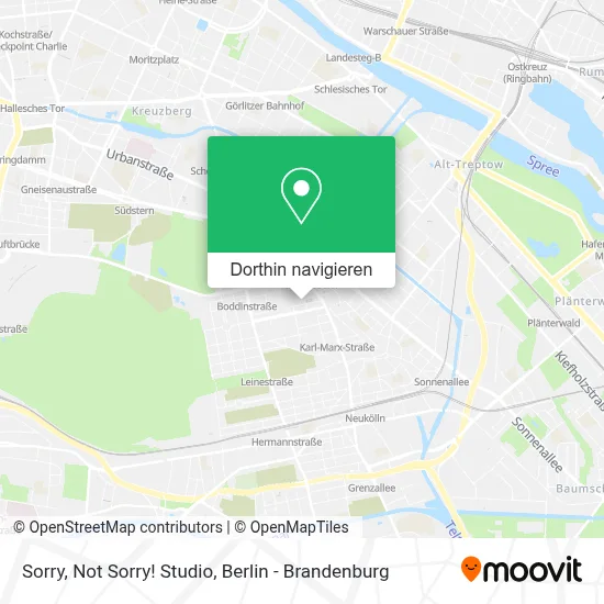 Sorry, Not Sorry! Studio Karte