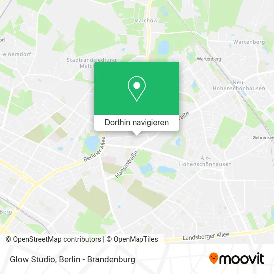 Glow Studio Karte