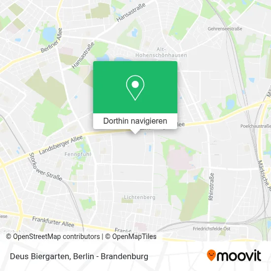 Deus Biergarten Karte