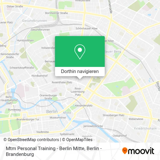 Mtm Personal Training - Berlin Mitte Karte