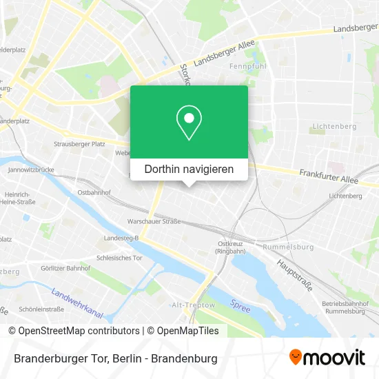 Branderburger Tor Karte