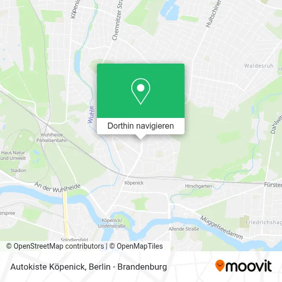 Autokiste Köpenick Karte