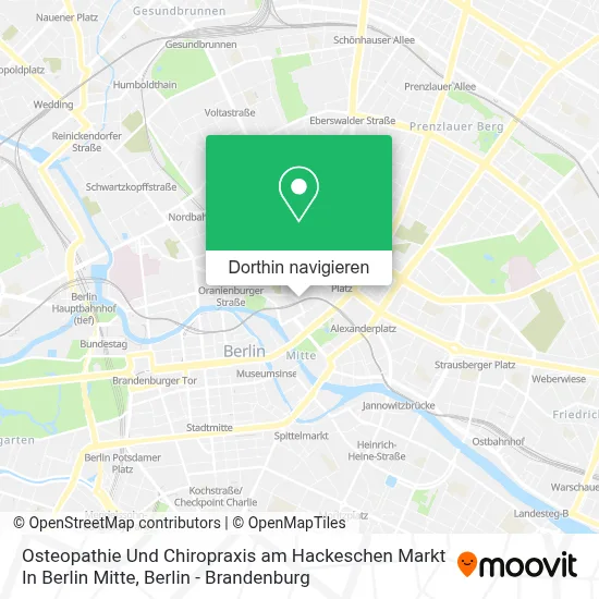 Osteopathie Und Chiropraxis am Hackeschen Markt In Berlin Mitte Karte