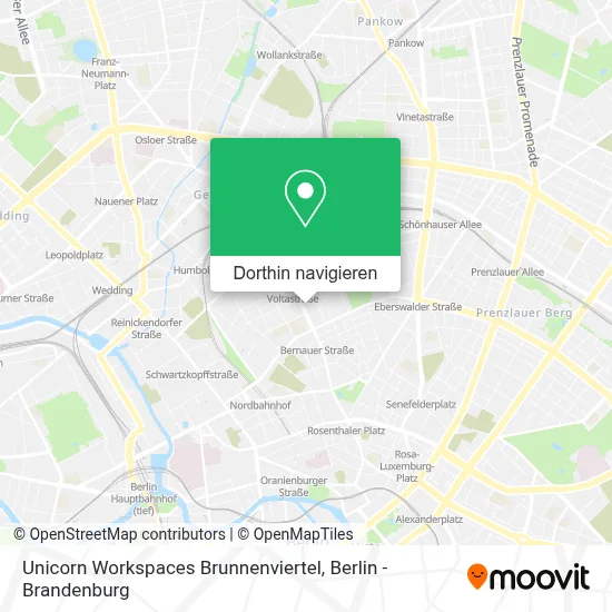 Unicorn Workspaces Brunnenviertel Karte