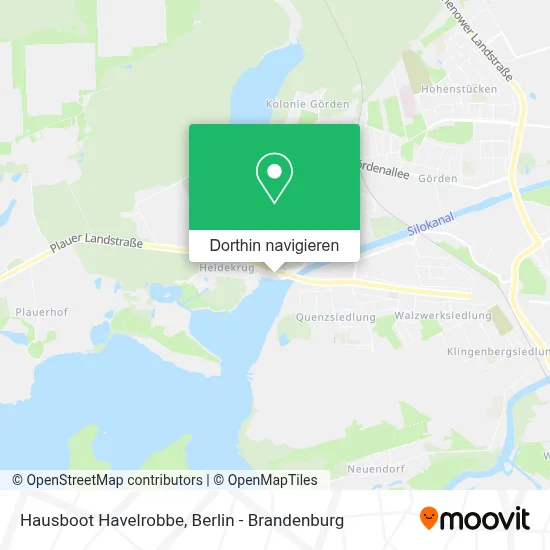 Hausboot Havelrobbe Karte