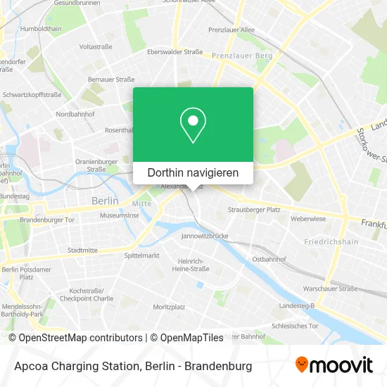 Apcoa Charging Station Karte
