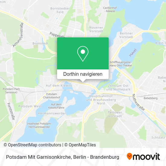 Potsdam Mit Garnisonkirche Karte