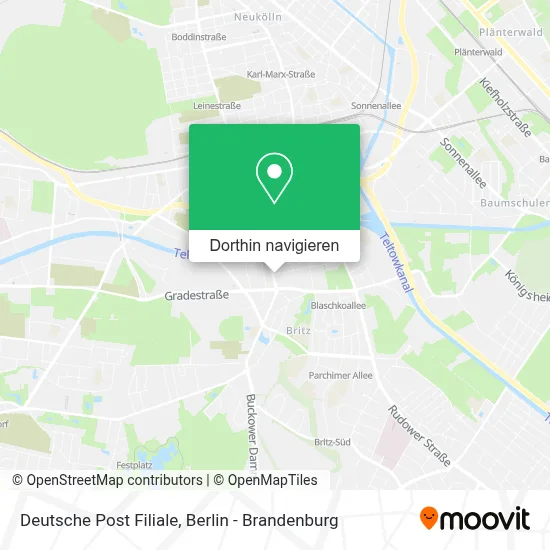 Deutsche Post Filiale Karte