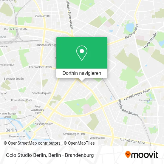 Ocio Studio Berlin Karte
