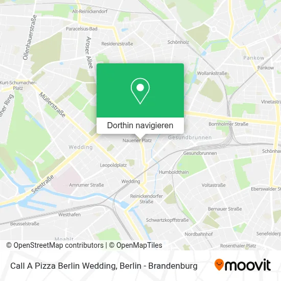 Call A Pizza Berlin Wedding Karte