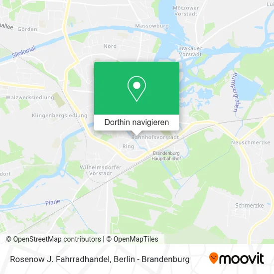 Rosenow J. Fahrradhandel Karte
