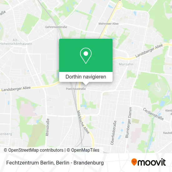 Fechtzentrum Berlin Karte
