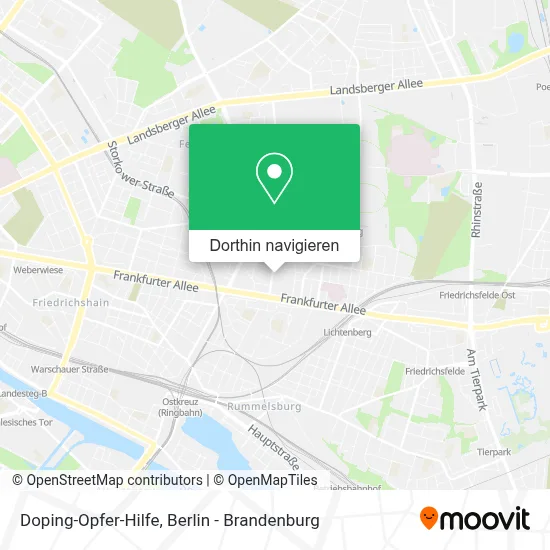 Doping-Opfer-Hilfe Karte