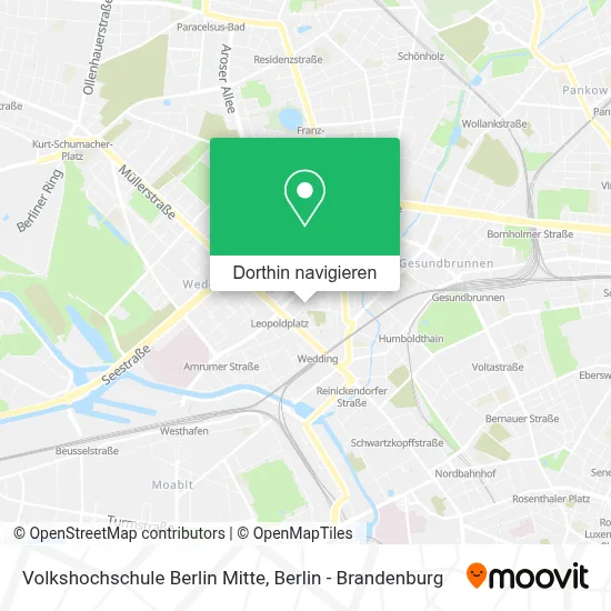 Volkshochschule Berlin Mitte Karte