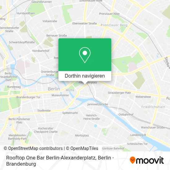 Rooftop One Bar Berlin-Alexanderplatz Karte