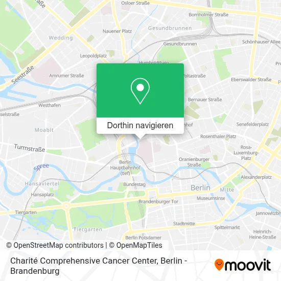 Charité Comprehensive Cancer Center Karte