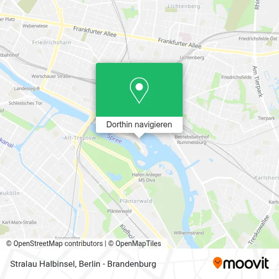 Stralau Halbinsel Karte
