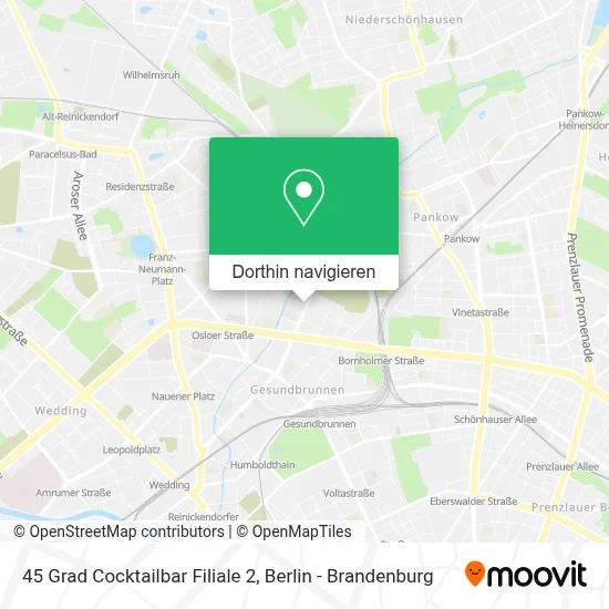 45 Grad Cocktailbar Filiale 2 Karte