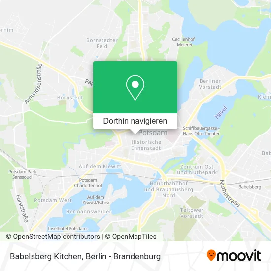 Babelsberg Kitchen Karte