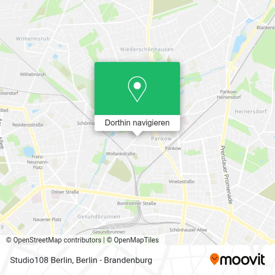 Studio108 Berlin Karte