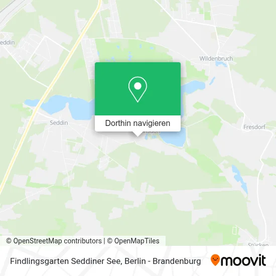 Findlingsgarten Seddiner See Karte