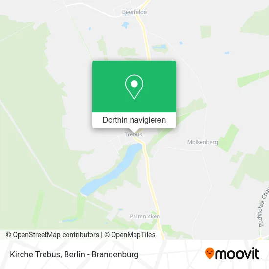 Kirche Trebus Karte