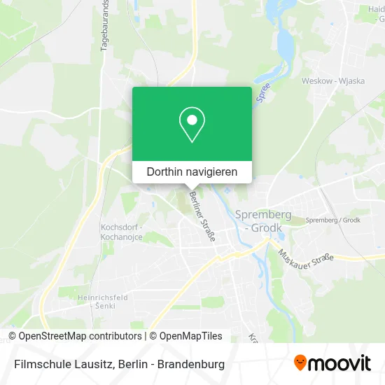 Filmschule Lausitz Karte