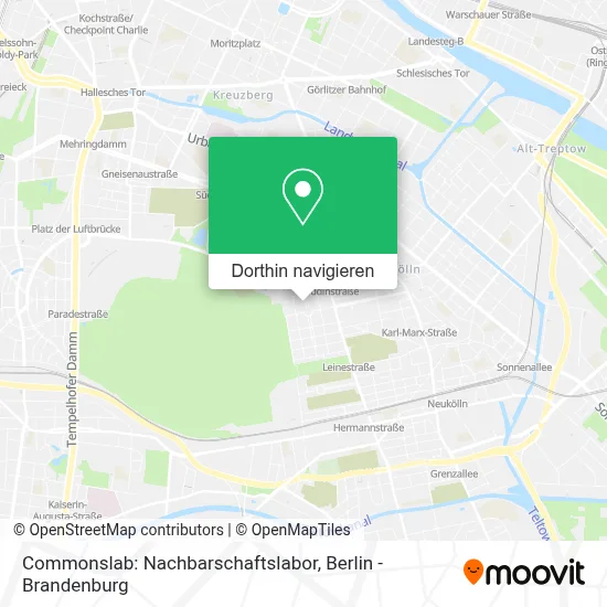 Commonslab: Nachbarschaftslabor Karte