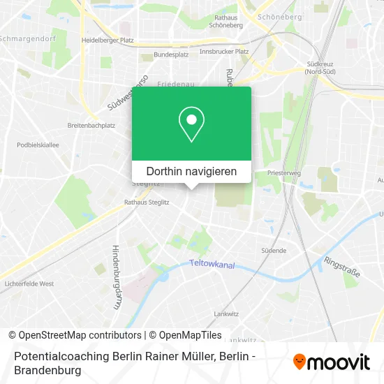 Potentialcoaching Berlin Rainer Müller Karte