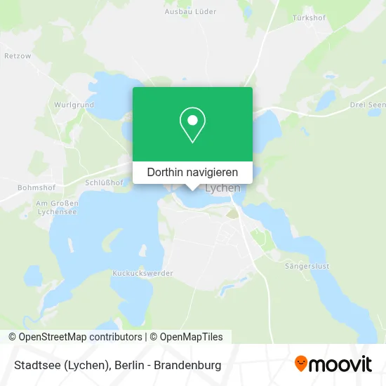 Stadtsee (Lychen) Karte