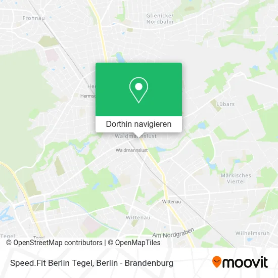 Speed.Fit Berlin Tegel Karte