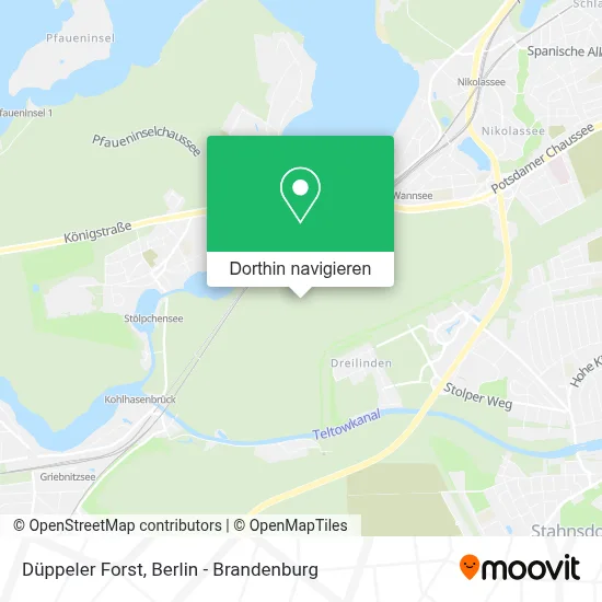 Düppeler Forst Karte