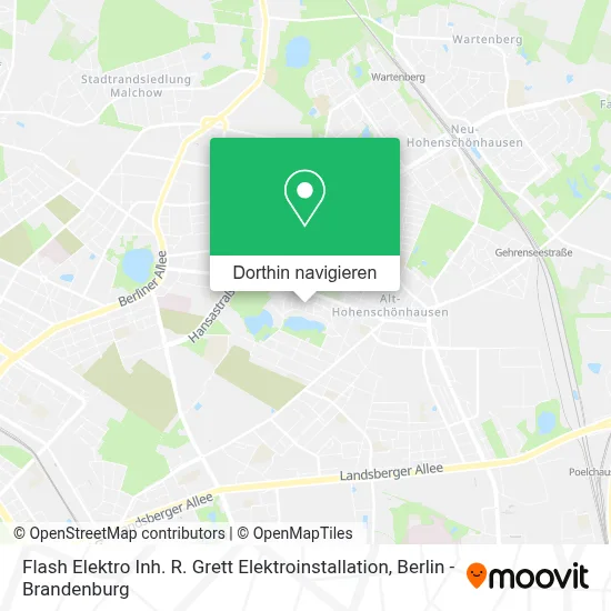 Flash Elektro Inh. R. Grett Elektroinstallation Karte
