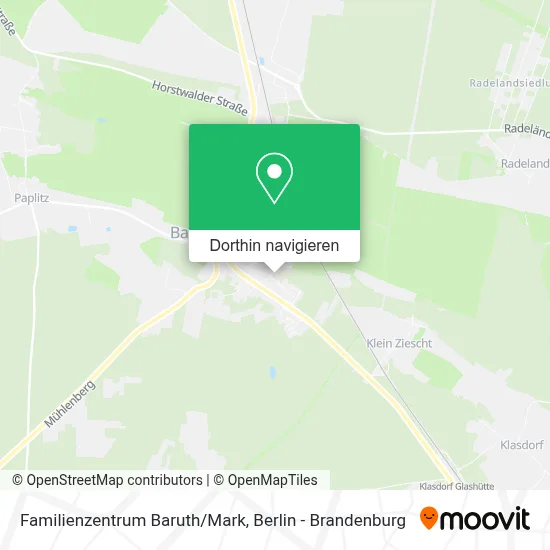 Familienzentrum Baruth/Mark Karte