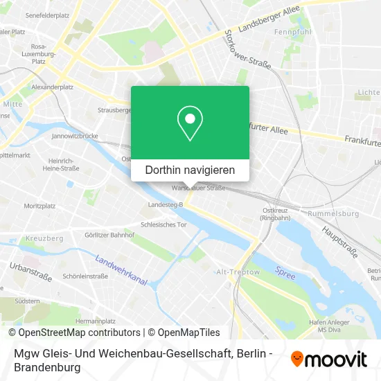 Mgw Gleis- Und Weichenbau-Gesellschaft Karte