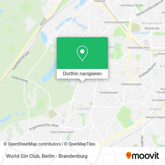 World Gin Club Karte