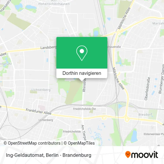 Ing-Geldautomat Karte