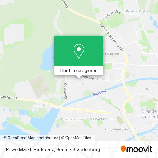 Rewe Markt, Parkplatz Karte