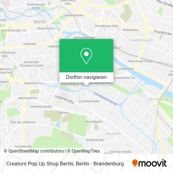Creators Pop Up Shop Berlin Karte