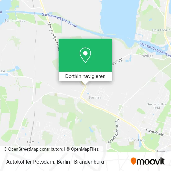 Autoköhler Potsdam Karte