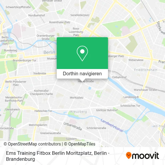 Ems Training Fitbox Berlin Moritzplatz Karte