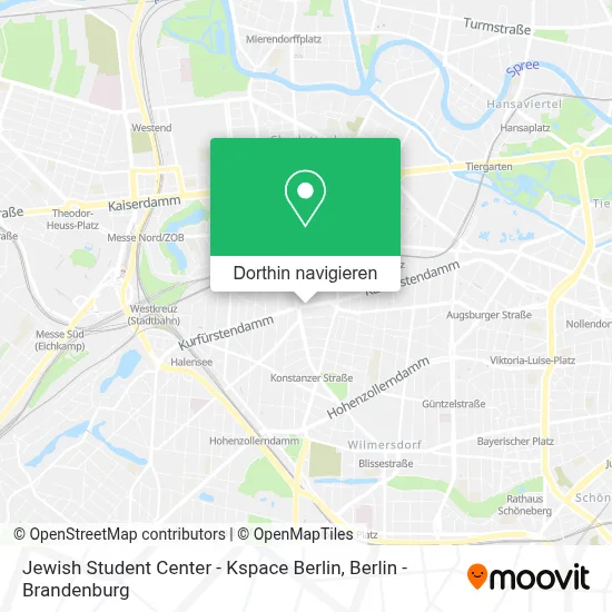 Jewish Student Center - Kspace Berlin Karte