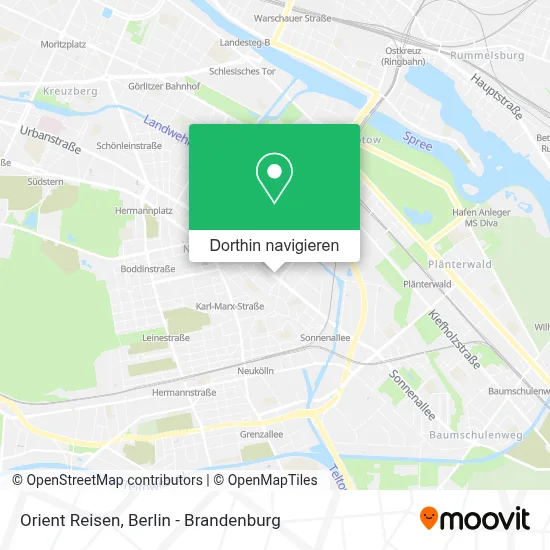 Orient Reisen Karte