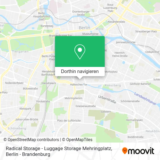 Radical Storage - Luggage Storage Mehringplatz Karte