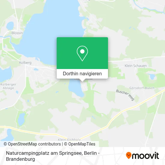 Naturcampingplatz am Springsee Karte