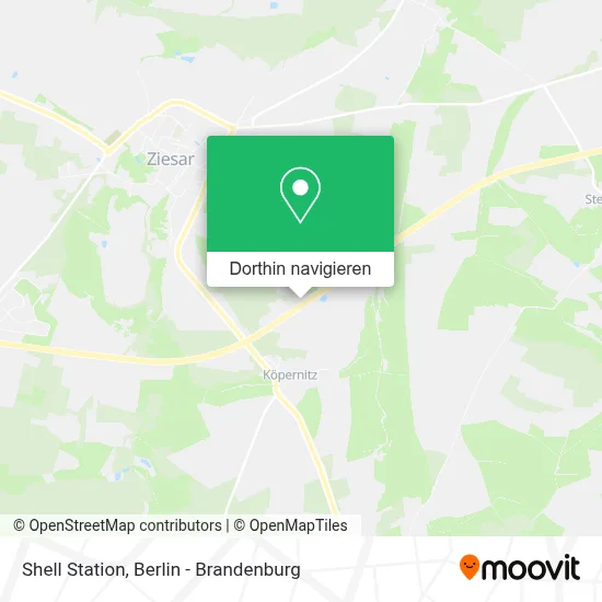 Shell Station Karte