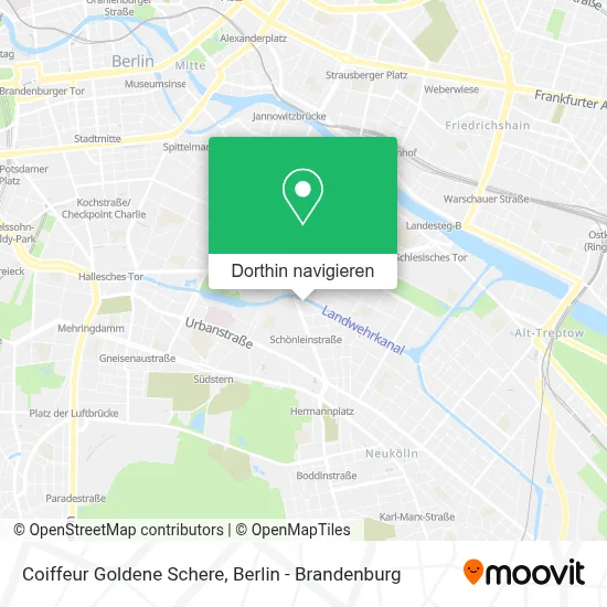 Coiffeur Goldene Schere Karte