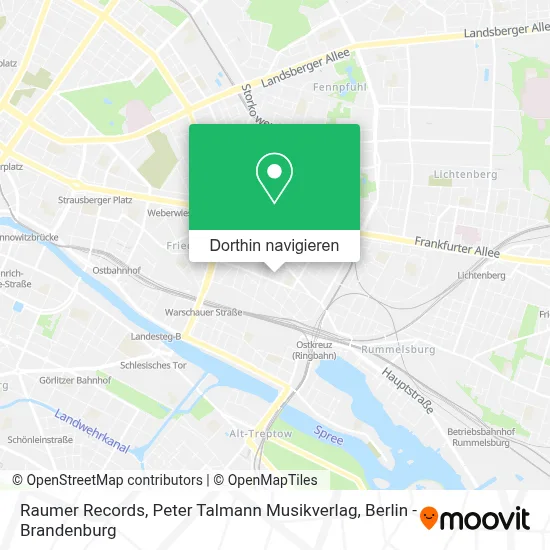 Raumer Records, Peter Talmann Musikverlag Karte